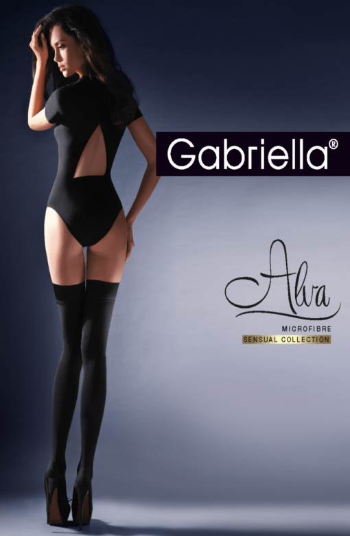 Gabriella Calze Alva Hold Ups Black - Image 3