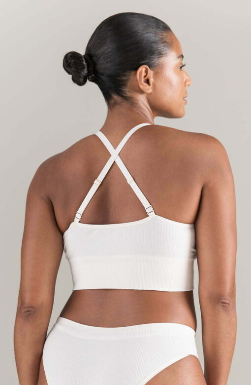 The TENCEL™ Seamless Bralette White Sand - Image 5