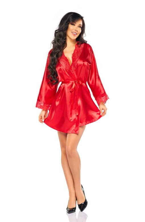 Beauty Night BN6670 Sherie Peignoir Red - Image 3