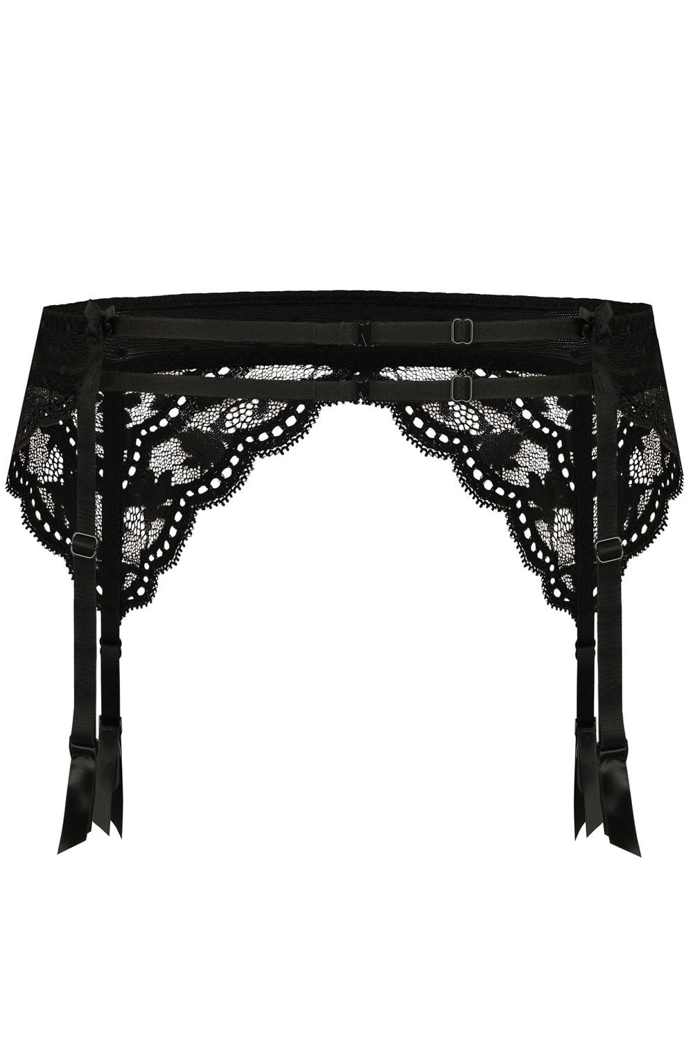 Roza Lagerta Suspender Belt Black - Image 5