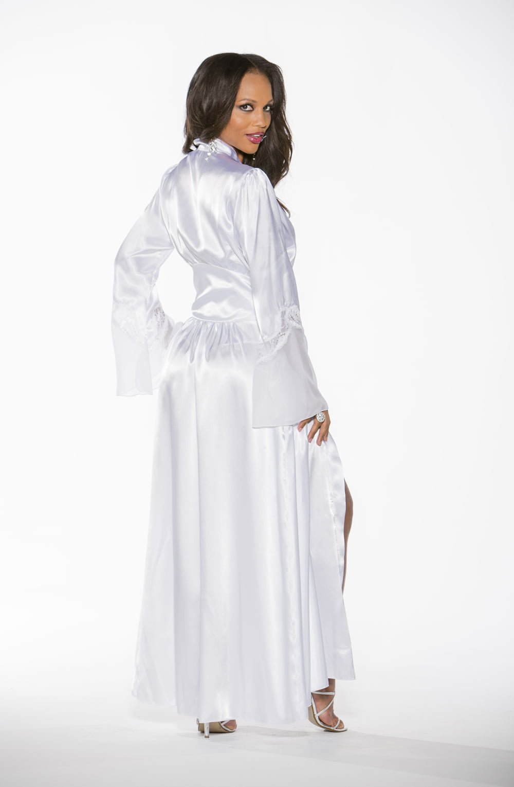 Shirley of Hollywood 20559 Long Robe White - Image 2