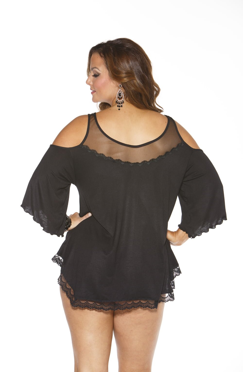 Shirley of Hollywood X3257 Sleepshirt Black - Image 5