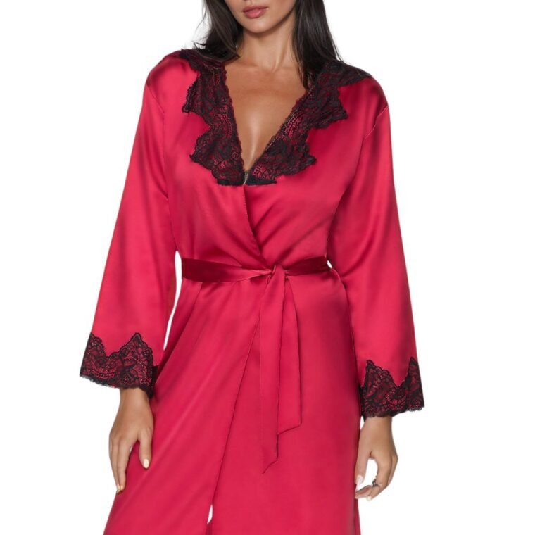 Irall Juniper Burgundy Dressing Gown