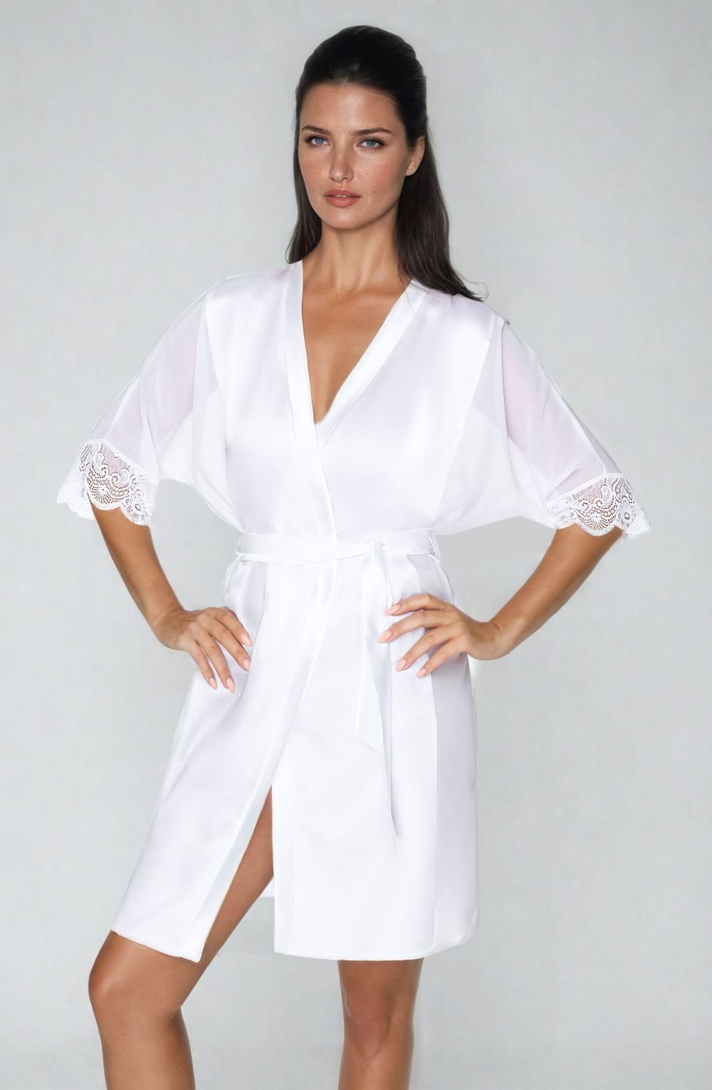 Irall Sharon Dressing Gown White - Image 3
