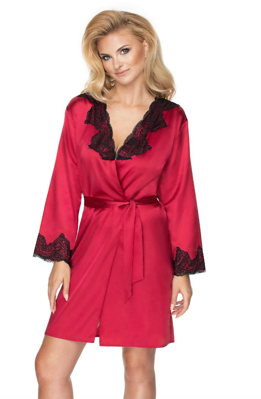 Irall Juniper Burgundy Dressing Gown - Image 5