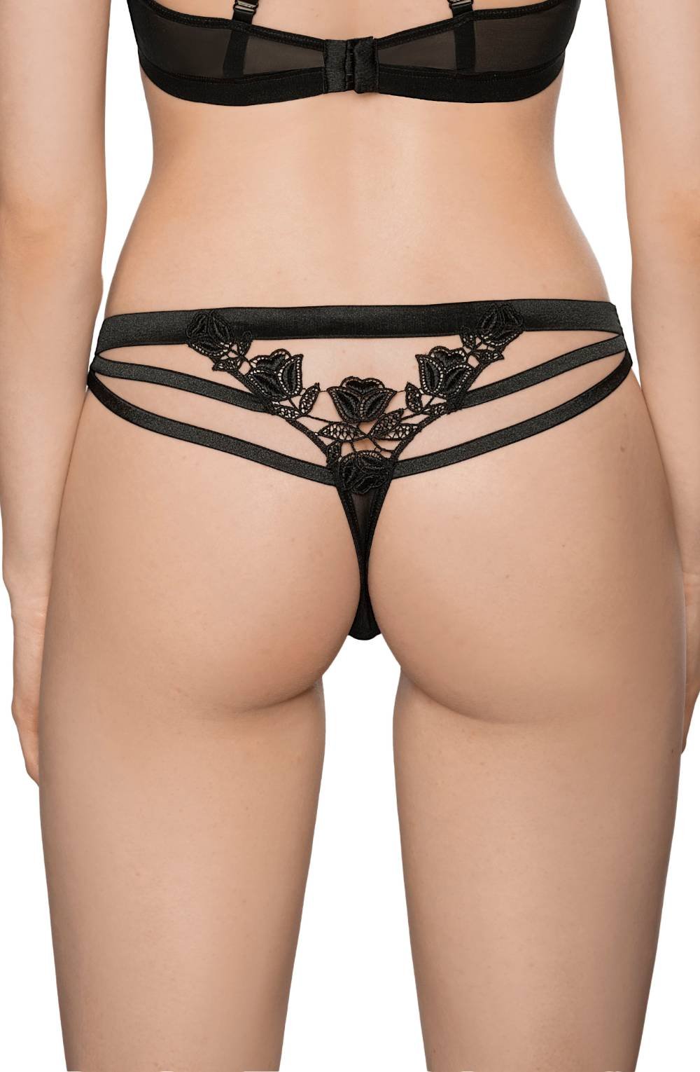 Roza Lisbet Black THONG - Image 4