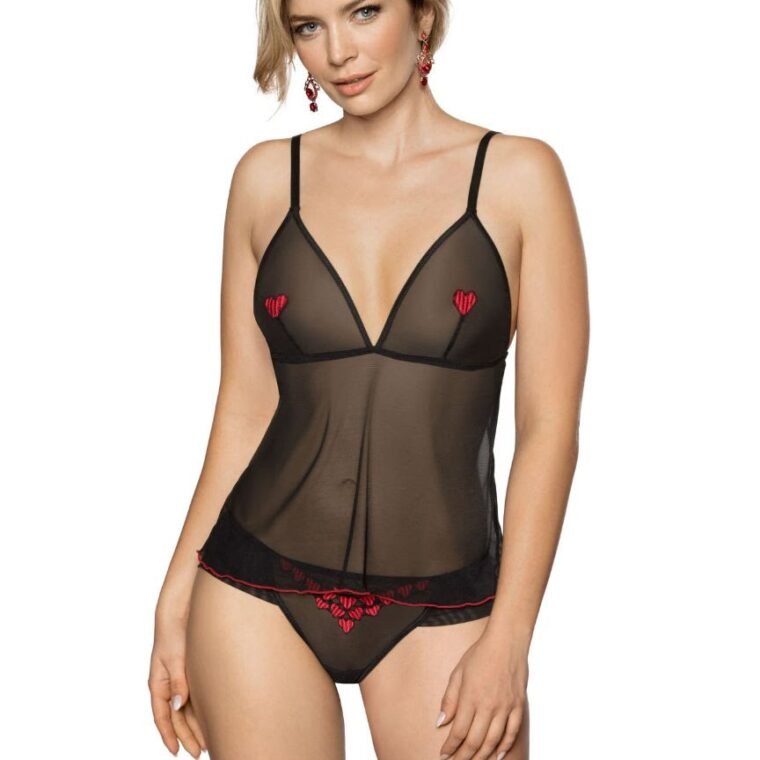 Roza Rubii Black Top