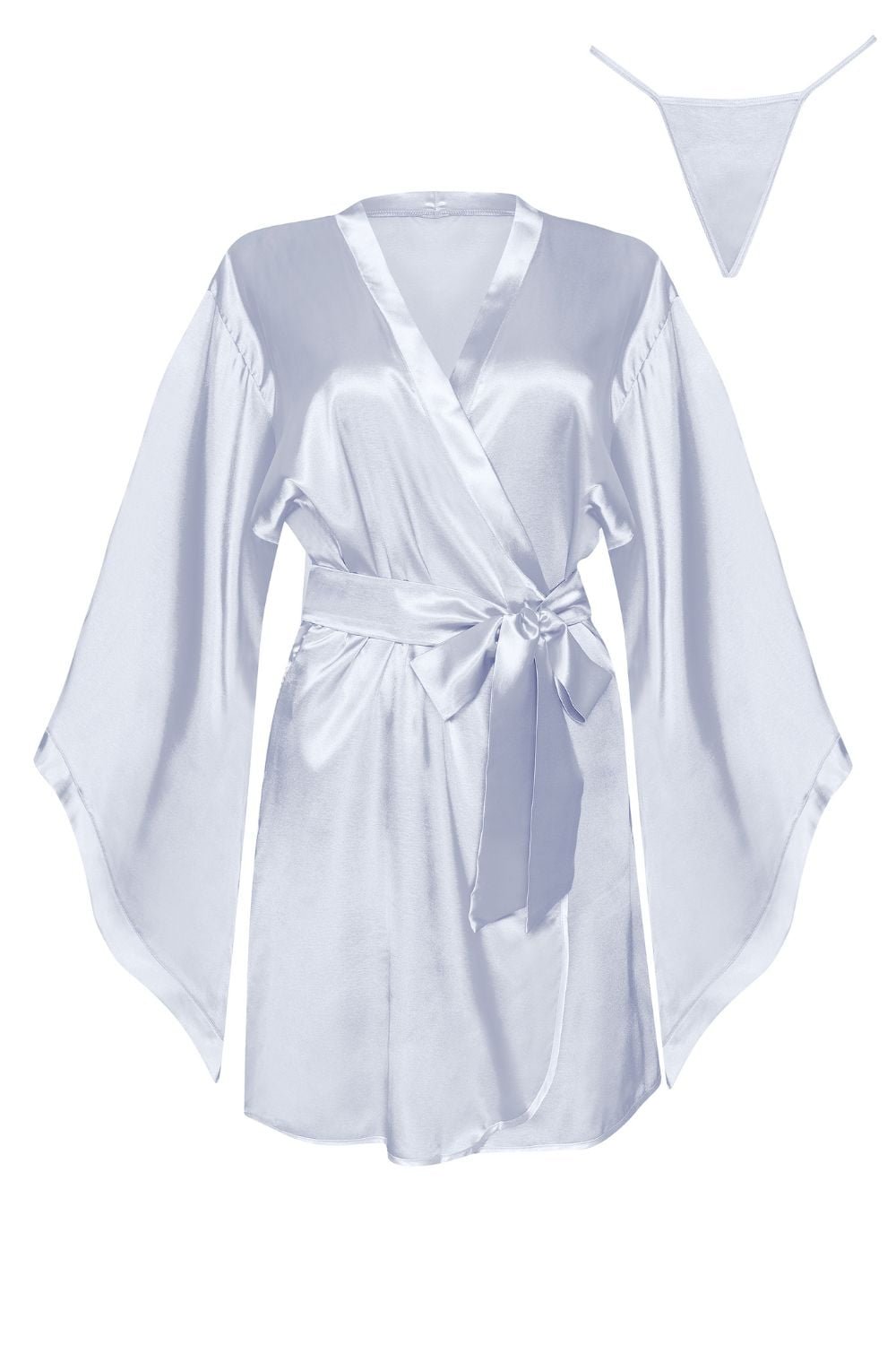 Beauty Night BN6665 Samira Peignoir Silver - Image 3