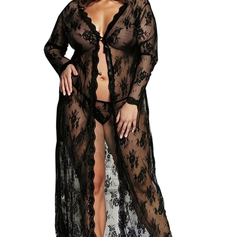 YesX YX824Q Long Black Gown