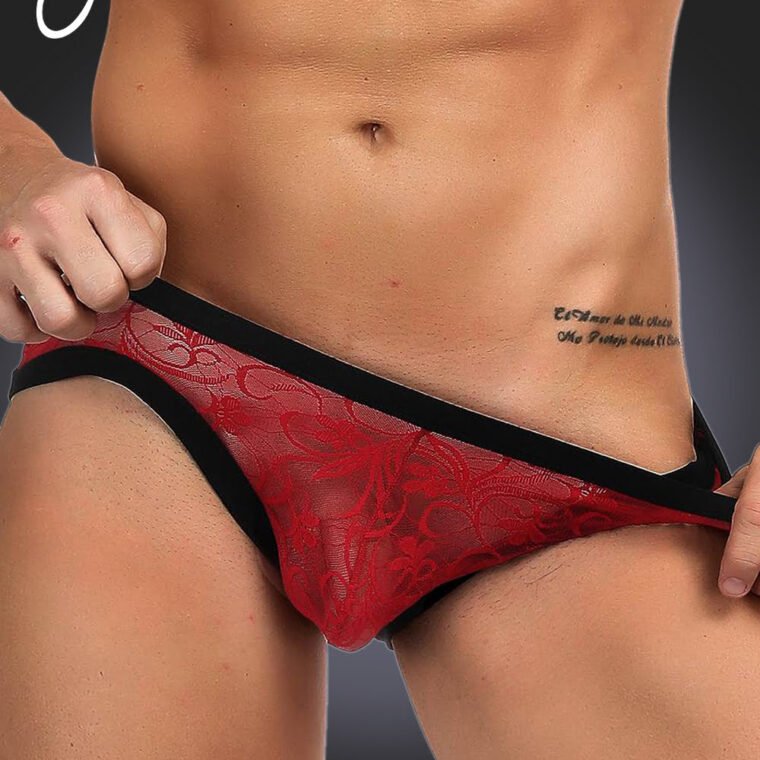 YesX YX974 Men's Brief Red/Black
